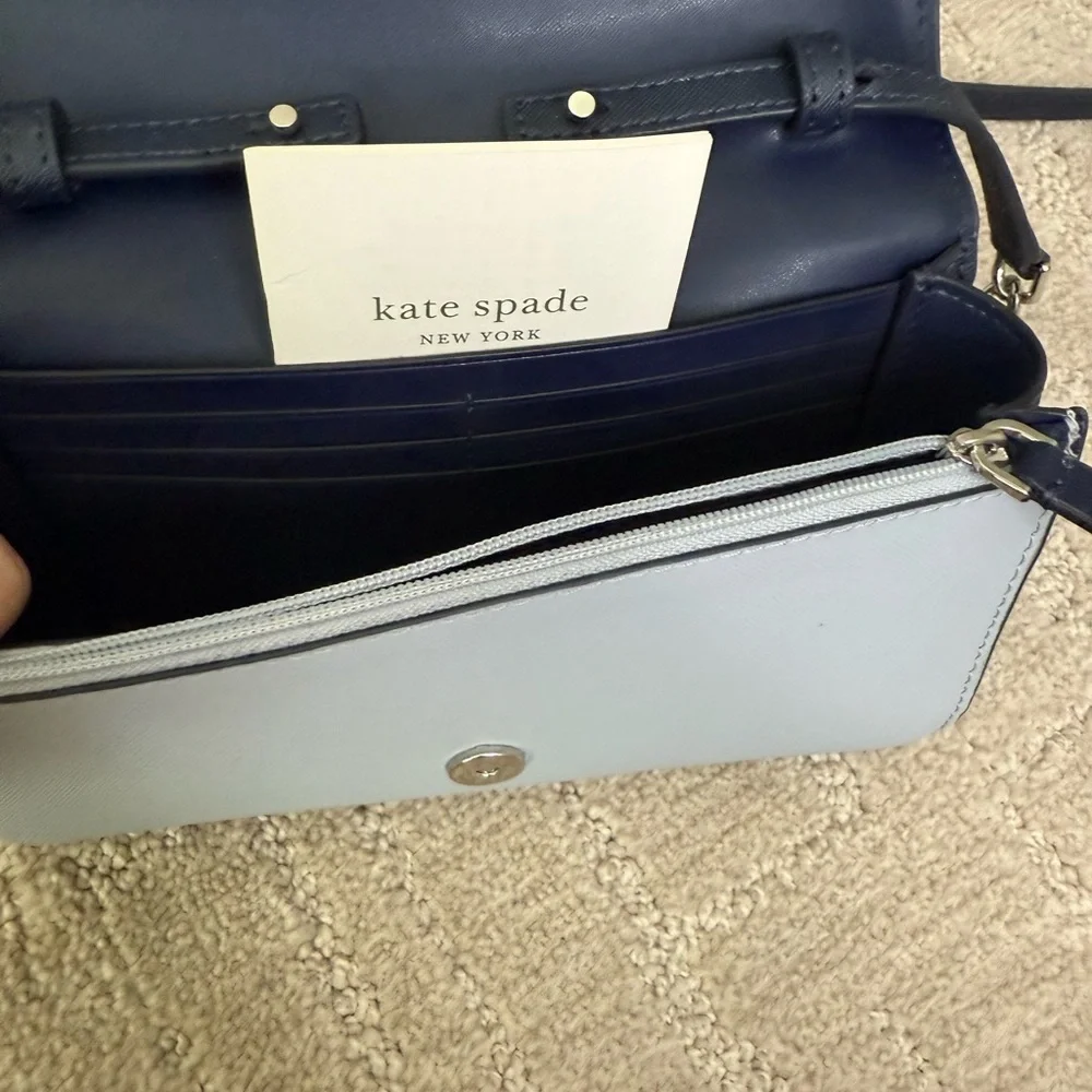 Kate Spade Midnight Blue crossbody wallet‎